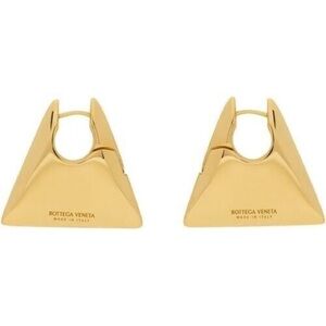 18 K Gold Triangle shaped  Gold Geometric Earrings